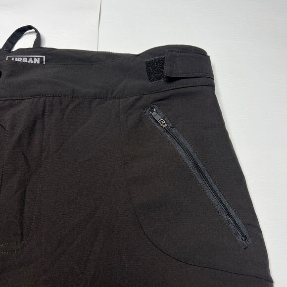 Urban Cycling Gravel Grinder 10" Soft Shell Shorts Black Zip Pocket Vents SIZE L - Picture 6 of 8